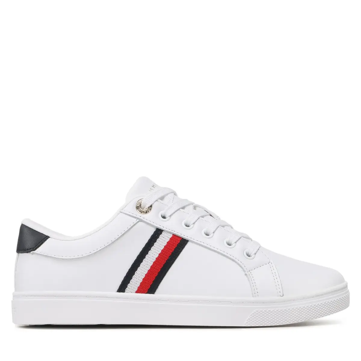 Tommy Hilfiger - Essential Webbing Cupsole Γυναικεία Sneakers FW0FW07378-YBS Λευκό