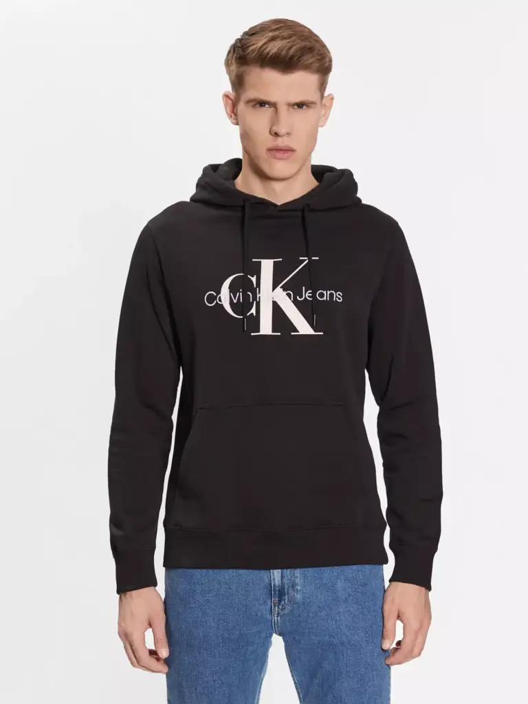 Calvin Klein - Ανδρικό Seasonal Monogram Φούτερ J30J320805-BEH Μαύρο