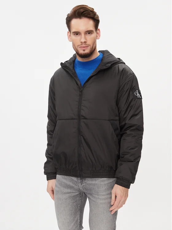 Calvin Klein - Ανδρικό Χειμωνιάτικο Μπουφάν J30J323462-BEH Μαύρο
