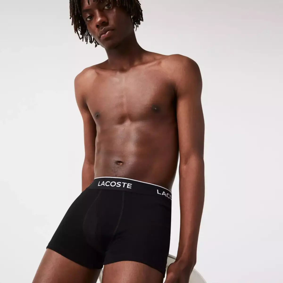 Lacoste - Ανδρικά Μποξεράκια 3Pack 5H3389-031 Μαύρο