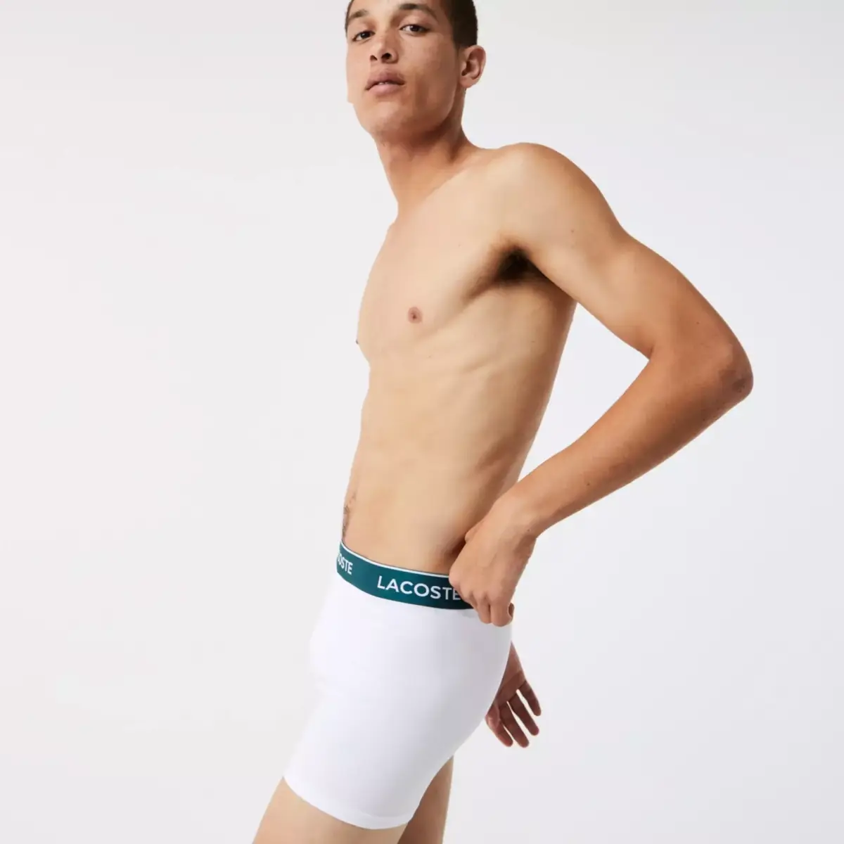 Lacoste - Ανδρικά Μποξεράκια 3Pack 6H3420-NUA Μαύρο/Γκρι/Λευκό