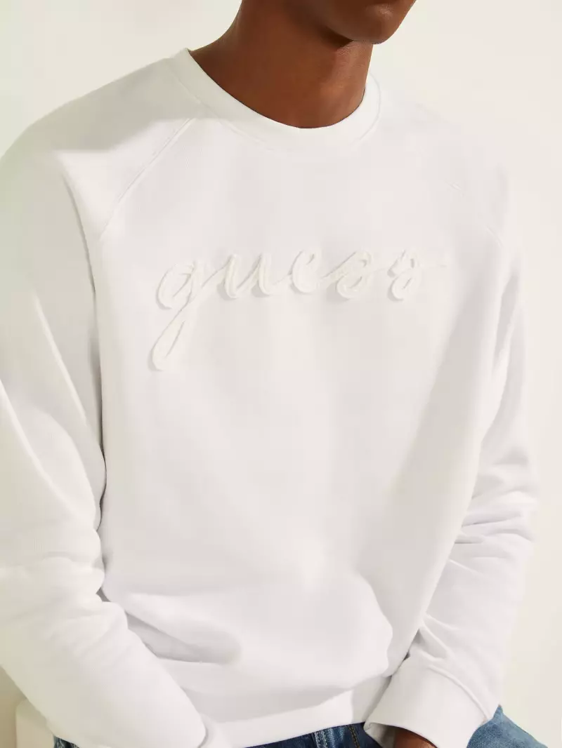 Guess - Ανδρικό Φούτερ M1GQ55KAOR1-TWHT Λευκό