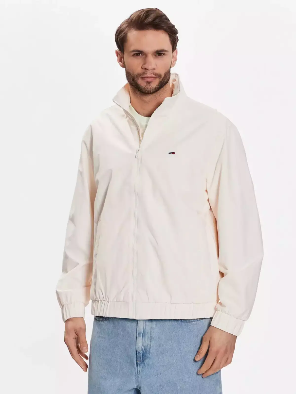 Tommy Hilfiger - Ανδρικό Μπουφάν Αντιανεμικό DM0DM15916-YBH Εκρού