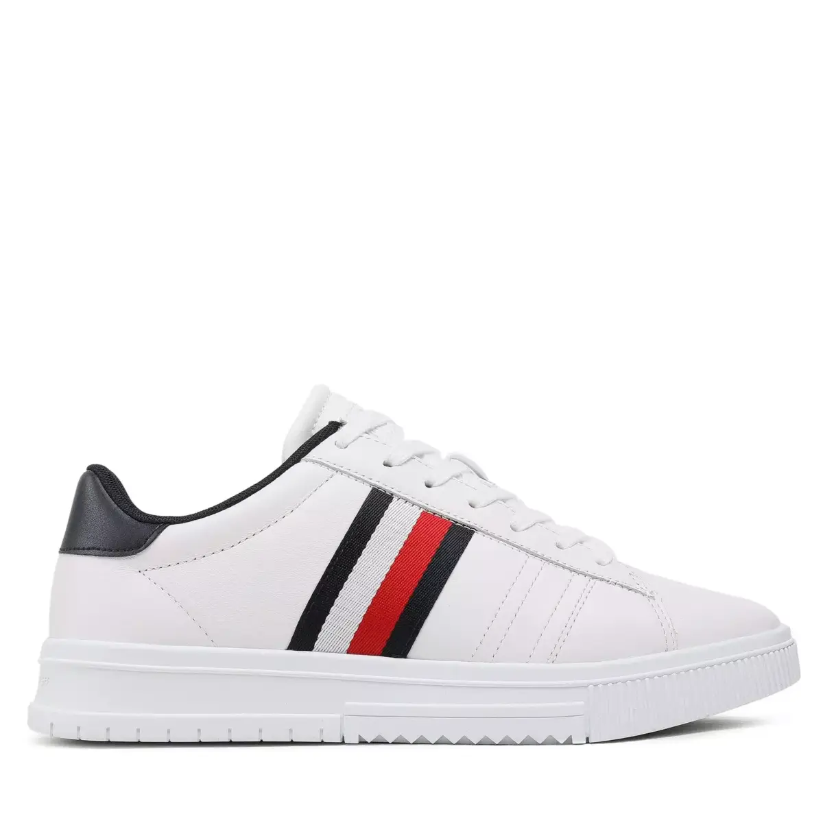 Tommy Hilfiger - Ανδρικά Sneakers Supercup Leather FM0FM04706-YBS Λευκό