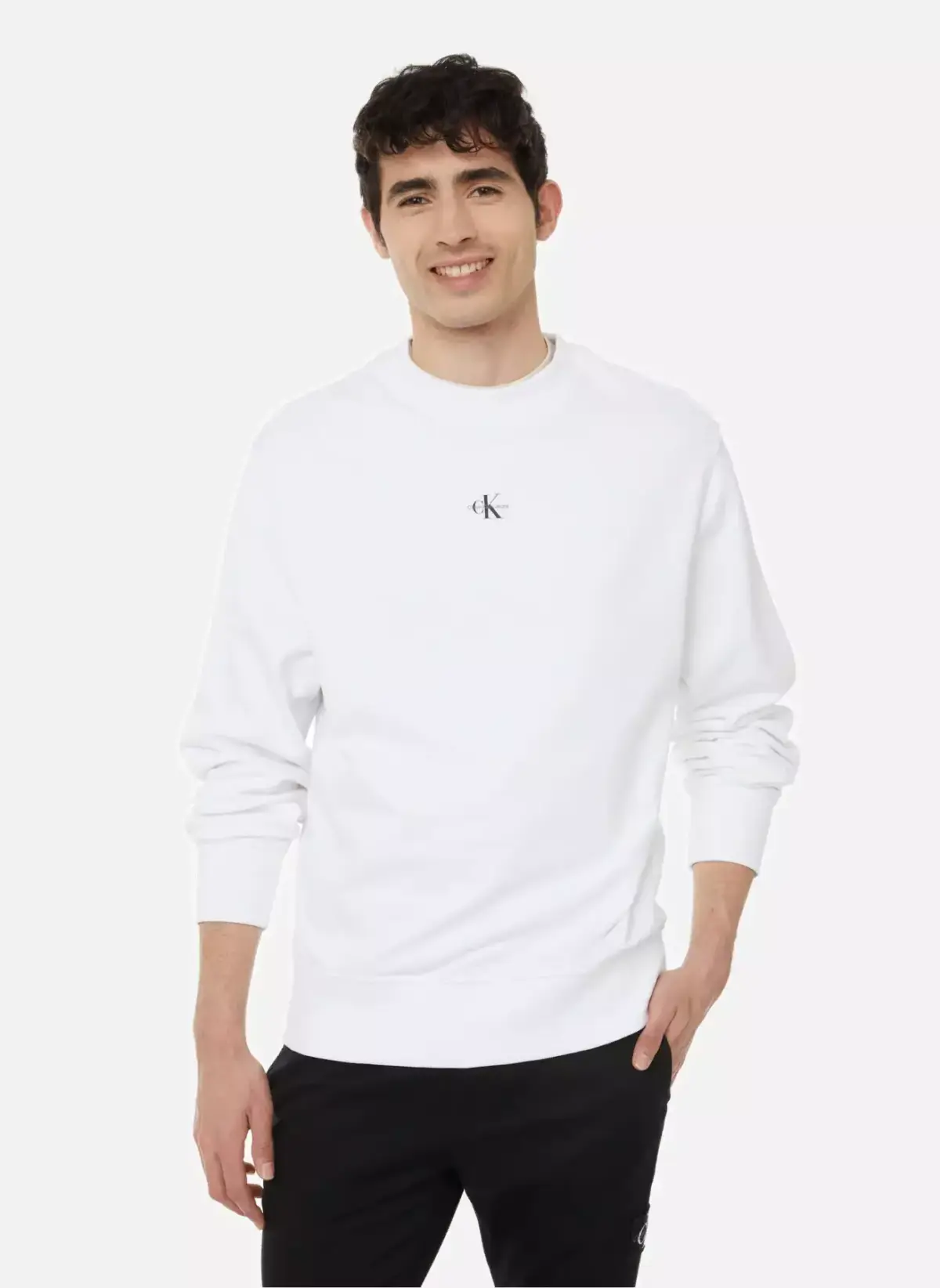 Calvin Klein - Ανδρικό Φούτερ J30J322534-YAF Λευκό
