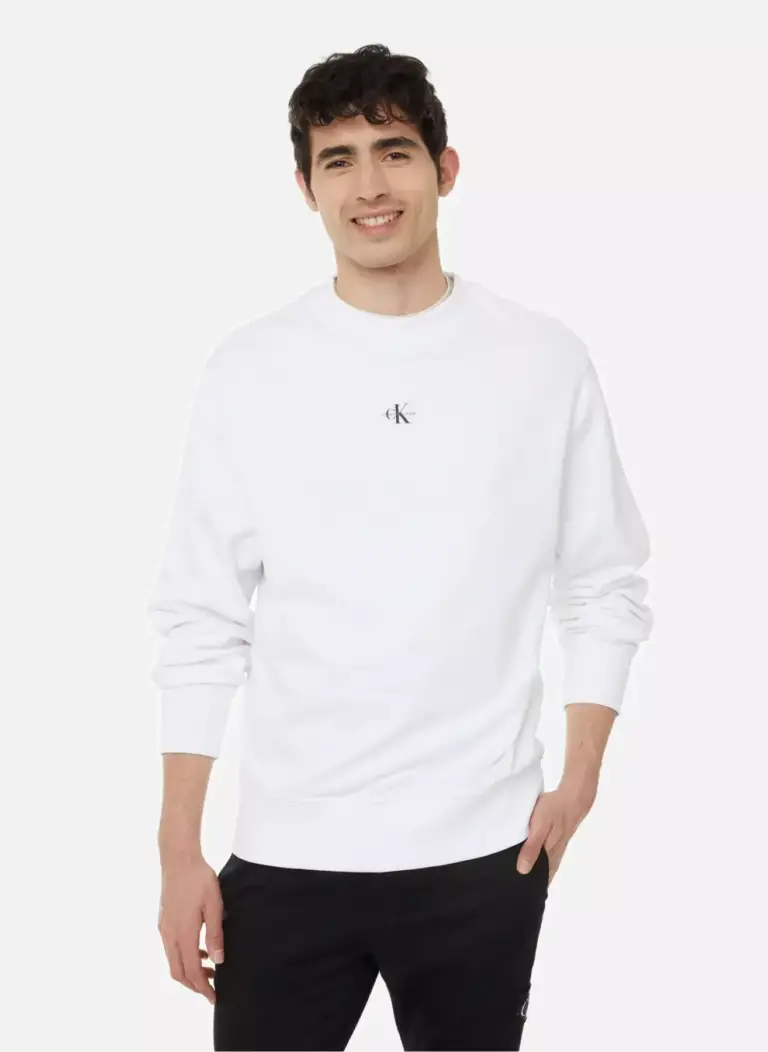Calvin Klein - Ανδρικό Φούτερ J30J322534-YAF Λευκό