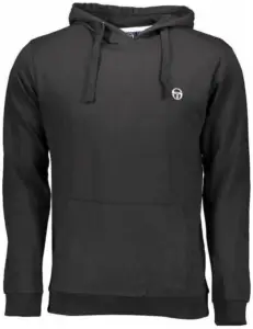 Sergio Tacchini - Ανδρικό Φούτερ με Κουκούλα και Τσέπες 103-10002-0002 Μαύρο
