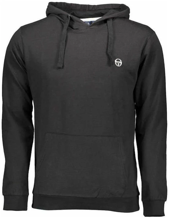 Sergio Tacchini - Ανδρικό Φούτερ με Κουκούλα και Τσέπες 103-10002-0002 Μαύρο