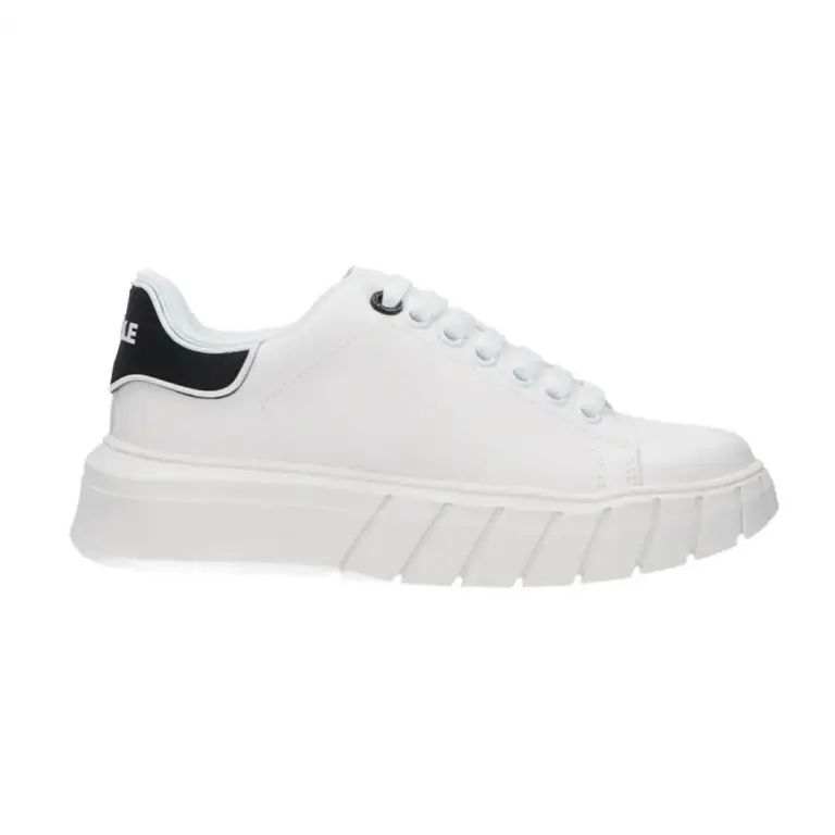Gaelle Paris - Γυναικεία Sneakers Addict ECO-Leather GBCDP2965 Λευκό/Μαύρο