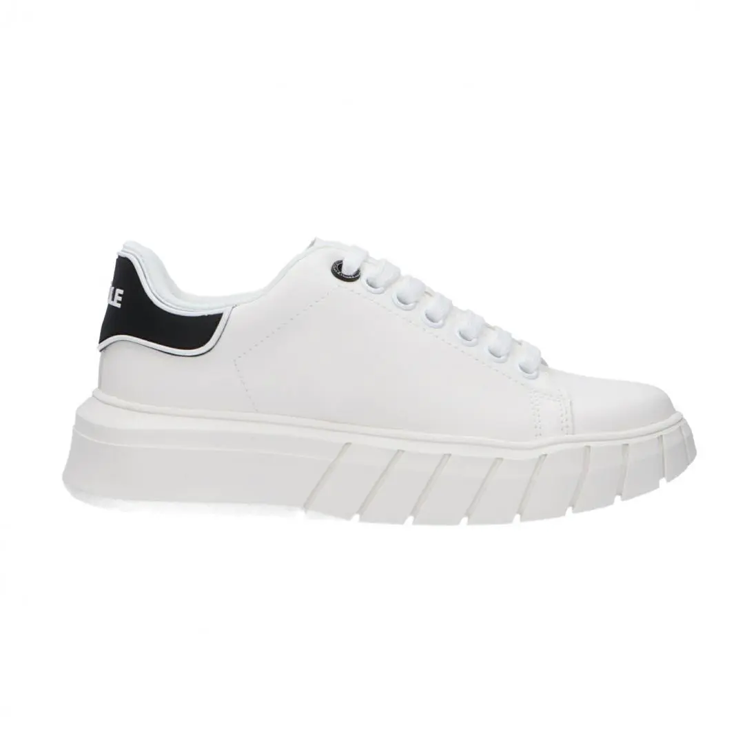 Gaelle Paris - Γυναικεία Sneakers Addict ECO-Leather GBCDP2965 Λευκό/Μαύρο