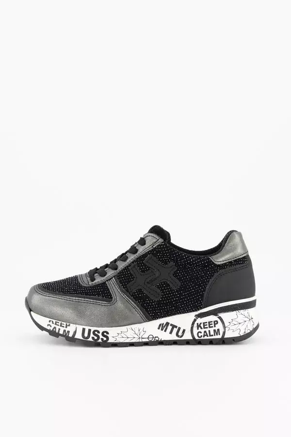 Keep Calm - Γυναικεία Sneakers KEEPAI99024 Μαύρο