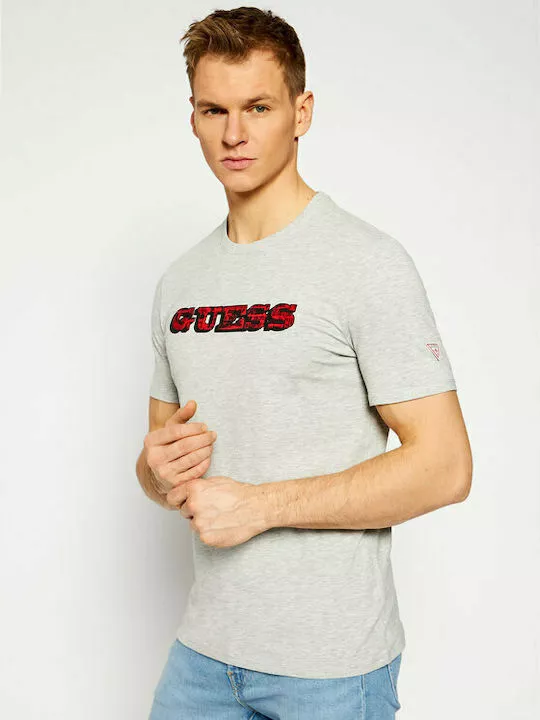 Guess Jeans - Ανδρικό T-shirt με Λογότυπο M1RI82J1311-LHY Γκρι