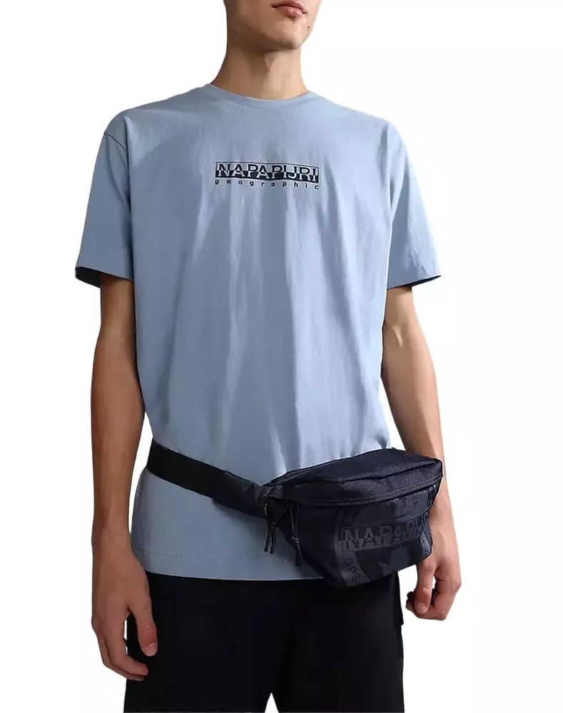 Napapijri - Ανδρικό T-shirt S-Box με Λογότυπο NP0A4GDR-B2B Μπλε