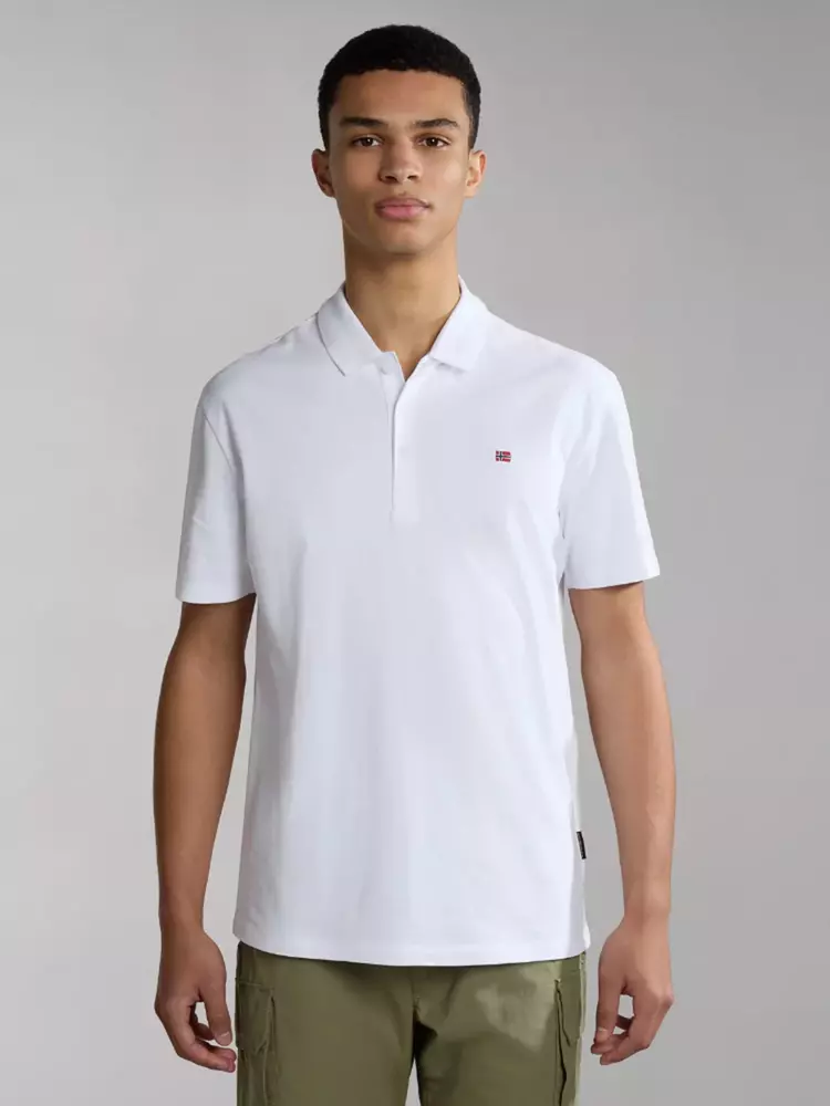 Napapijri - Ανδρικό T-shirt Polo Ealis SS Regular Fit NP0A4H8B-002 Λευκό