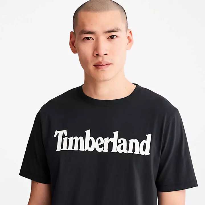 Timberland -  Ανδρικό T-shirt με Λογότυπο TB0A2BRN-001 Μαύρο