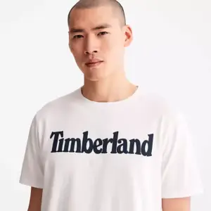 Timberland -  Ανδρικό T-shirt με Λογότυπο TB0A2BRN-100 Λευκό