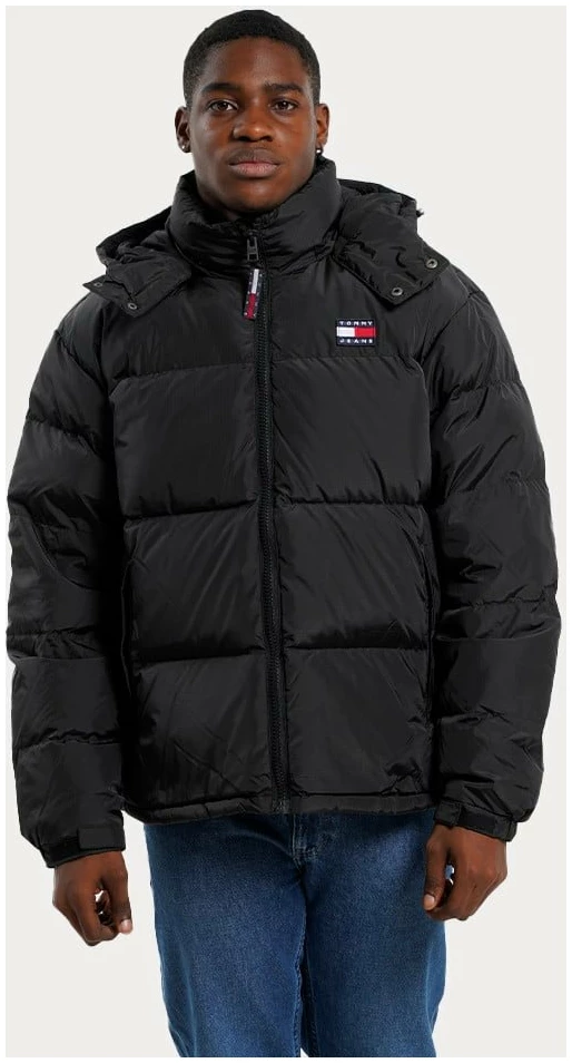 Tommy Hilfiger - Ανδρικό Χειμωνιάτικο Μπουφάν Puffer DM0DM15445-BDS Μαύρο