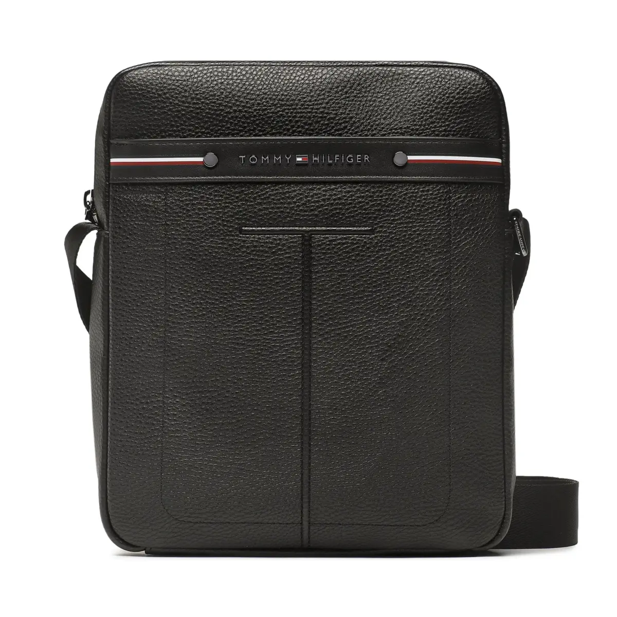 Tommy Hilfiger - Ανδρική Τσάντα Ώμου / Χιαστί Th Central Reporter AM0AM10935-BDS σε Μαύρο χρώμα