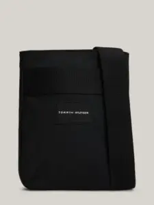 Tommy Hilfiger - Ανδρική Τσάντα Ώμου Χιαστί Func Nylon Mini Crossover AM0AM12468-BDS Μαύρο