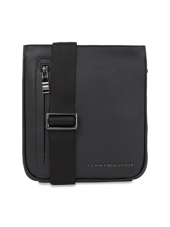 Tommy Hilfiger - Ανδρική Τσάντα Ώμου / Χιαστί Th Modern Pu Mini Crossover AM0AM12234-BDS Μαύρο