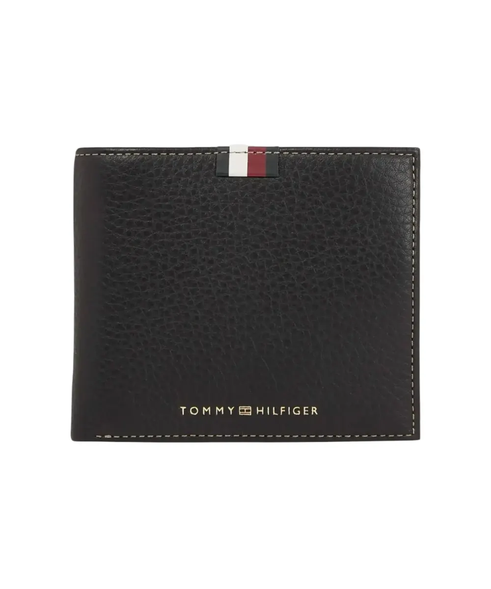 Tommy Hilfiger - Δερμάτινο Ανδρικό Πορτοφόλι AM0AM11598-BDS Μαύρο