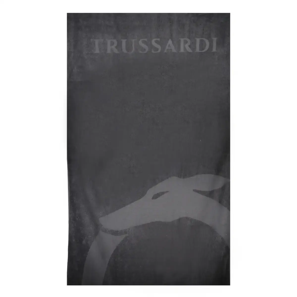 Trussardi Jeans - Πετσέτα Θαλάσσης Βαμβακερή σε Μαύρο Χρώμα (88x170εκ.) TRU2MTW01-03BLAC