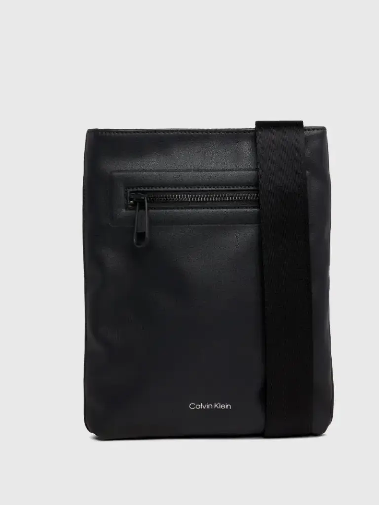 Calvin Klein - Flatpack Ανδρική Τσάντα Ώμου / Χιαστί K50K511371-BEH Μαύρο