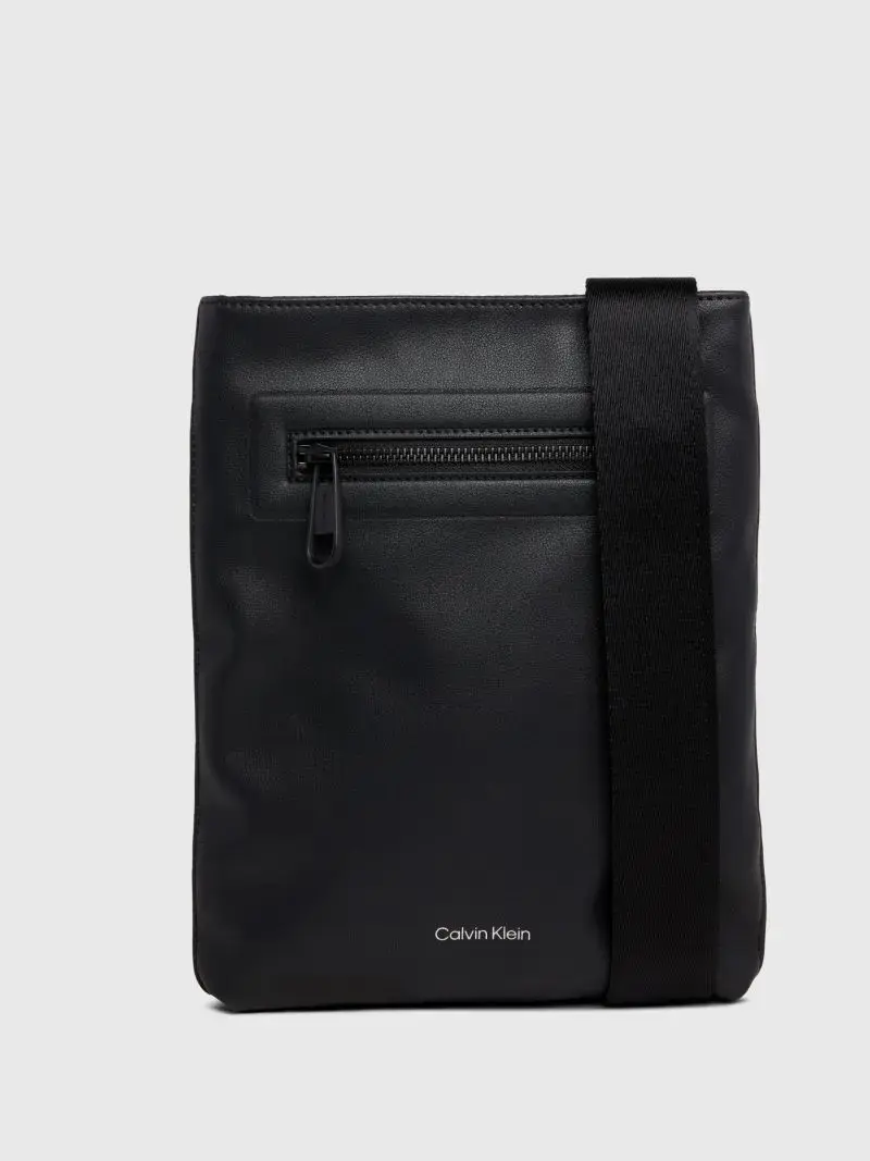 Calvin Klein - Flatpack Ανδρική Τσάντα Ώμου / Χιαστί K50K511371-BEH Μαύρο