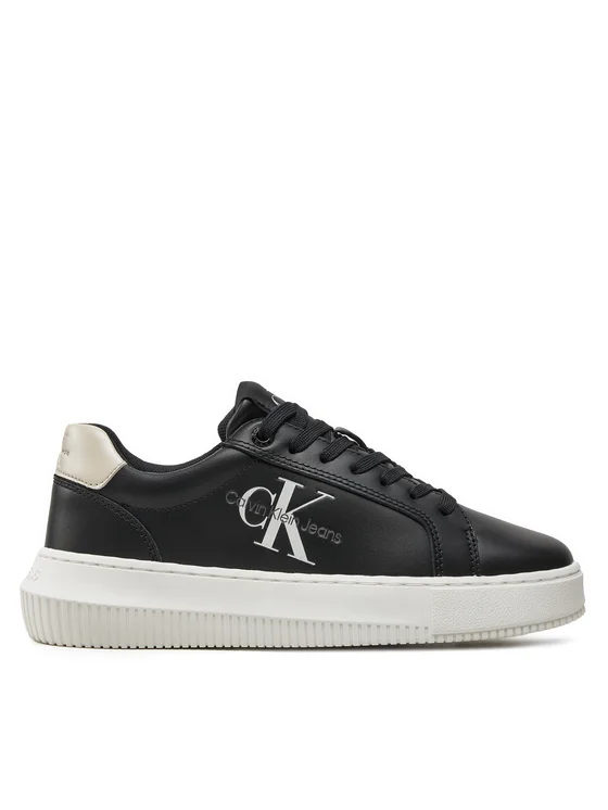 Calvin Klein - Γυναικεία Sneakers Chunky Cupsole Laceup Lth Ml Mtl YW0YW01476-0GQ Mαύρο