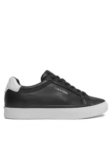 Calvin Klein - Γυναικεία Sneakers Vulc Lace Up - Diamond Foxing HW0HW01865--0GQ Μαύρο