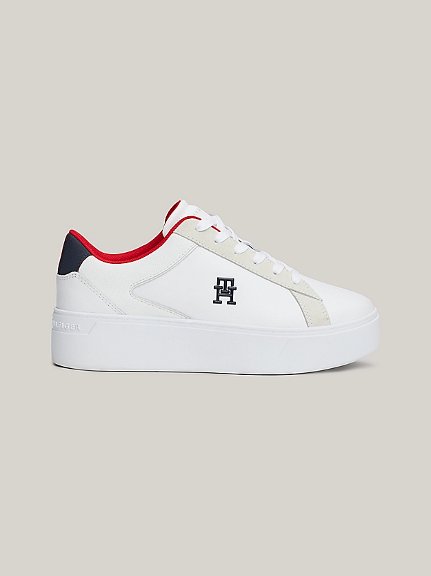 Tommy Hilfiger - Γυναικεία Flatforms Sneakers FW0FW08210-YBS Λευκό