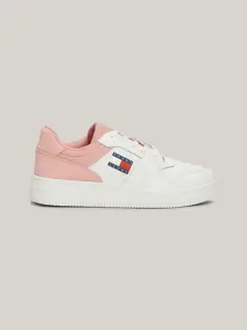 Tommy Hilfiger - Γυναικεία Sneakers Retro Basket Mix EN0EN02653-TH0 Λευκά