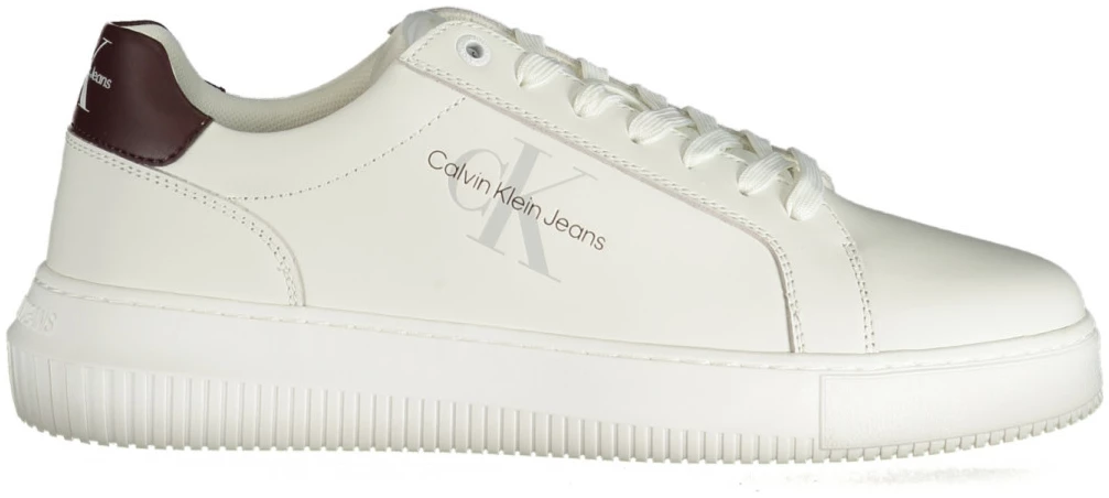 Calvin Klein - Cupsole Mono Lth Ανδρικά Chunky Sneakers YM0YM00681-02W Λευκό/Καφέ