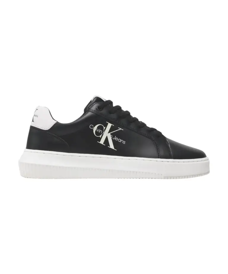 Calvin Klein - Cupsole Mono Lth Ανδρικά Chunky Sneakers YM0YM00681-0GJ Μαύρο