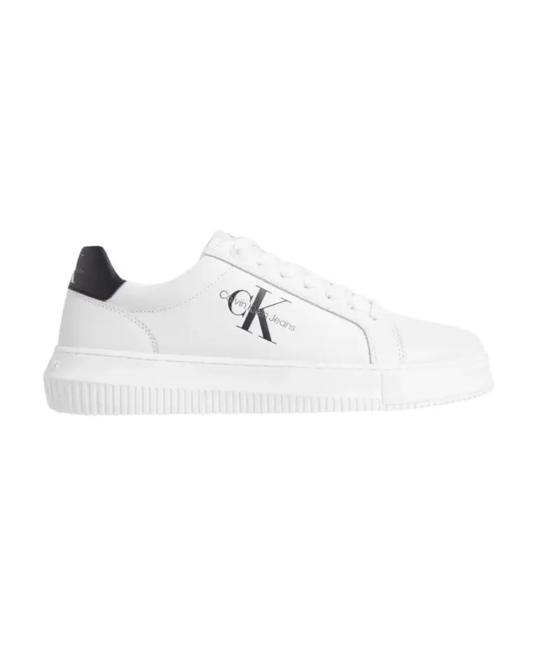 Calvin Klein - Cupsole Mono Lth Ανδρικά Chunky Sneakers YM0YM00681-0LD Λευκό