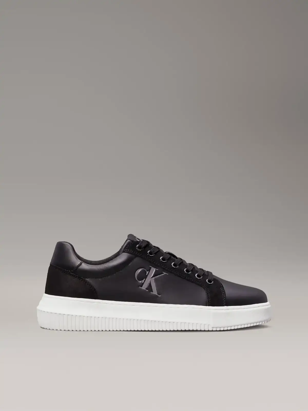 Calvin Klein - Cupsole Mono Lth Ανδρικά Chunky Sneakers YM0YM01123-0GM Μαύρο