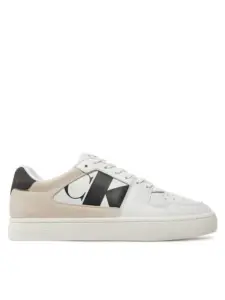 Calvin Klein - Ανδρικά Sneakers Classic Cupsole Low Laceup Nbs YM0YM01002-01W Λευκό