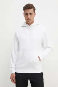 Calvin Klein - Ανδρικό Φούτερ Grid Monogram Regular Fit J30J325639-YAF Λευκό