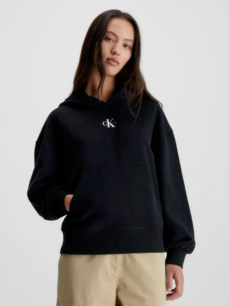 Calvin Klein - Γυναικείο Φούτερ με Κουκούλα J20J220434-BEH Μαύρο
