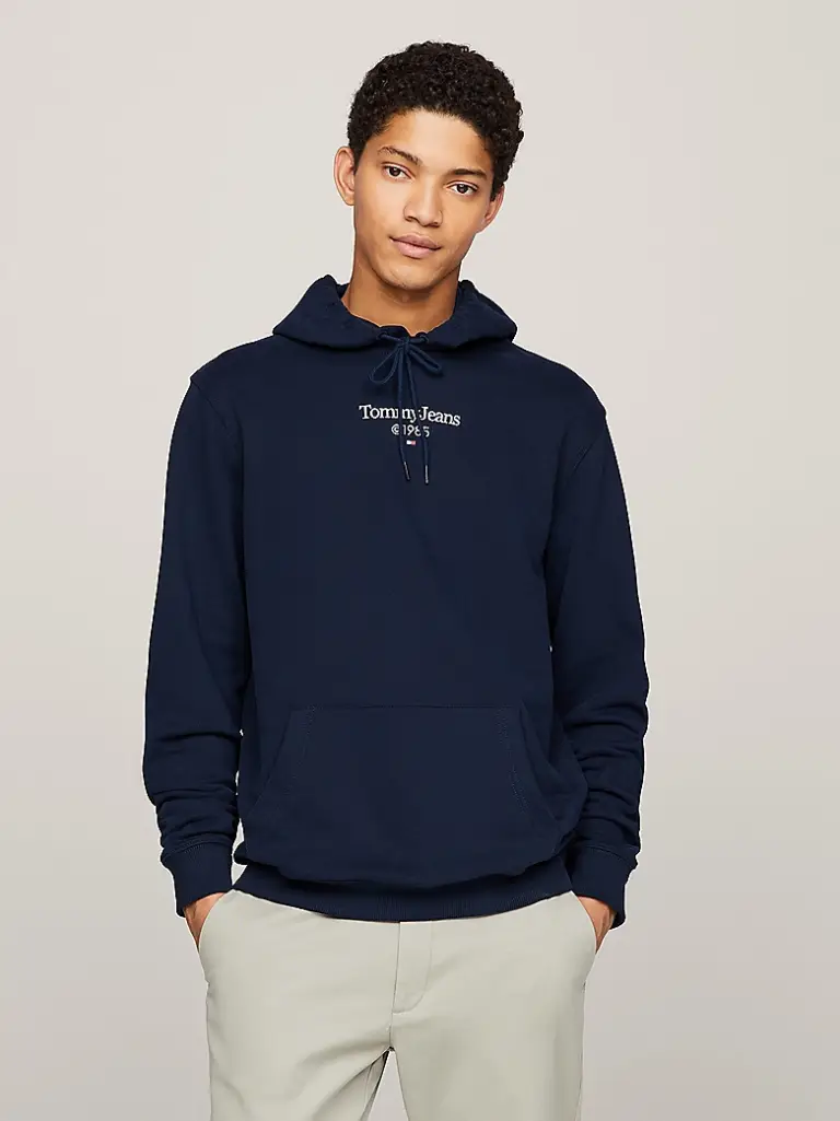 Tommy Hilfiger - Ανδρικό Φούτερ με Κουκούλα DM0DM18610-C1G Μπλε