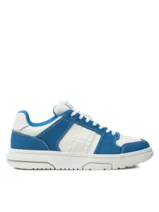 Tommy Hilfiger - Ανδρικά Sneakers The Brooklyn Mix Material EM0EM01428-C2T Μπλε