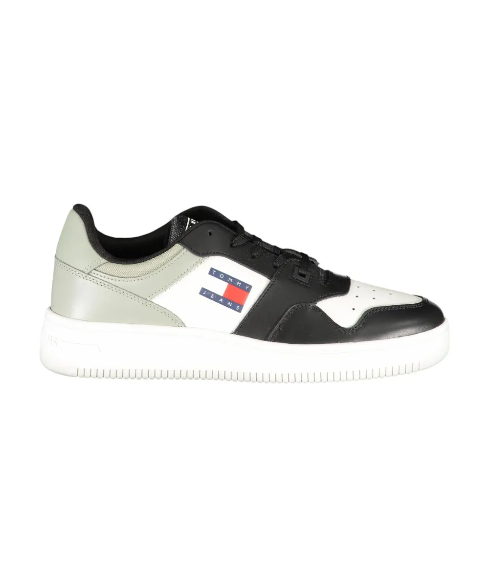 Tommy Hilfiger - Ανδρικά Δερμάτινα Sneakers Tjm Retro Basket Ess EM0EM01395-PM1 Μαύρο