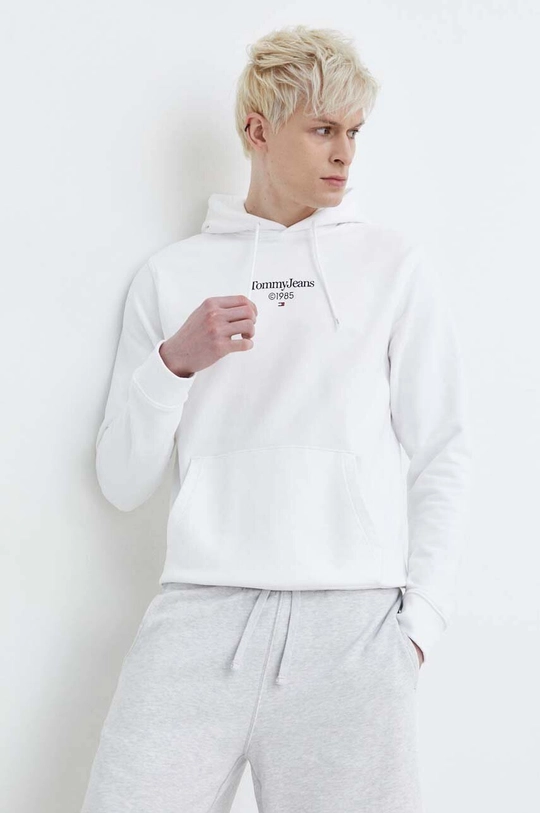 Tommy Hilfiger - Ανδρικό Φούτερ με Κουκούλα DM0DM18610-YBR Λευκό