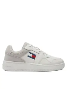 Tommy Hilfiger - Γυναικεία Sneakers Retro Basket Mix EN0EN02653-P06 Λευκό