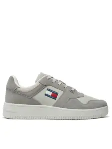 Tommy Hilfiger – Ανδρικά Sneakers Tjm Basket Leather EM0EM01440-PRZ Γκρι