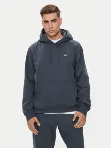 Τommy Ηilfiger - Ανδρικό Φούτερ Με Κουκούλα Flag Regular Fit DM0DM20497-PUB Γκρι