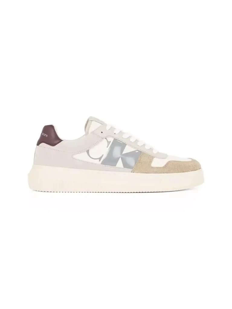Calvin Klein - Cupsole Mono Lth Ανδρικά Chunky Sneakers YM0YM01122-0HI Μπεζ