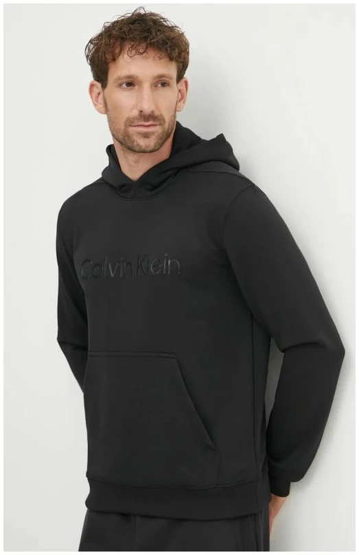 Calvin Klein - Ανδρικό Φούτερ Performance Regular Fit 00GMF4W302-BAE Μαύρο