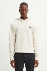 Tommy Hilfiger - Ανδρικό Φούτερ με Κουκούλα DM0DM19229-YBR Eκρού