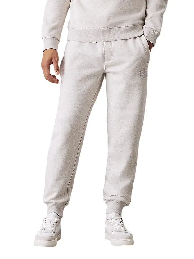 Calvin Klein - Fleece Monogram Παντελόνι Φόρμας J30J325658-P6G Γκρι